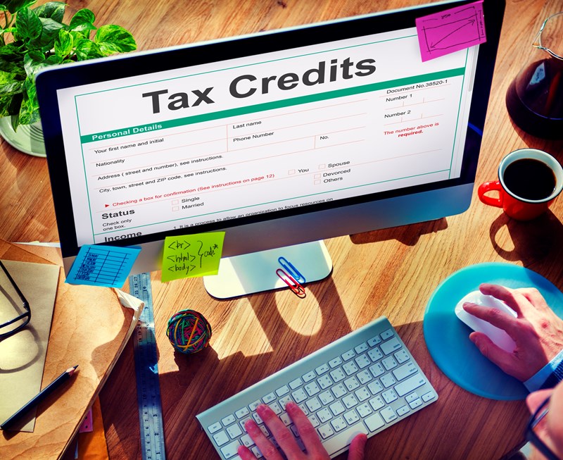 Do capital gains affect tax credit claims?
