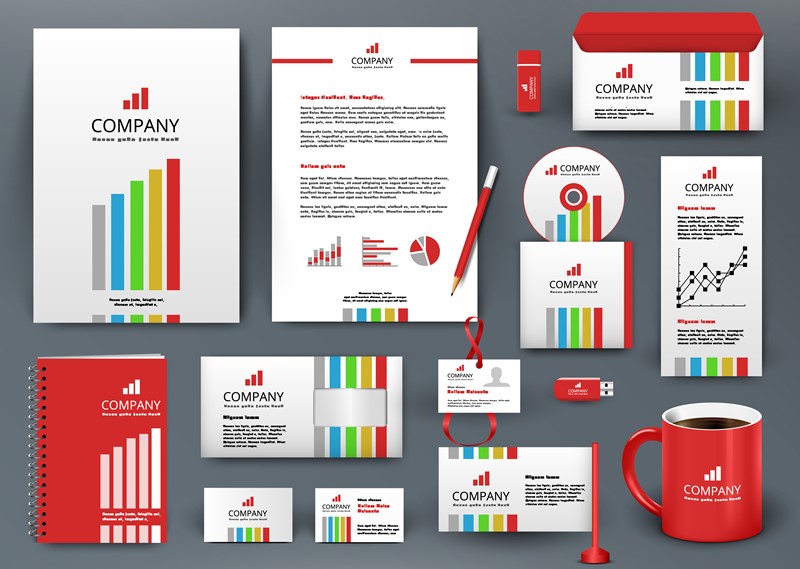 Company information on signs and stationery